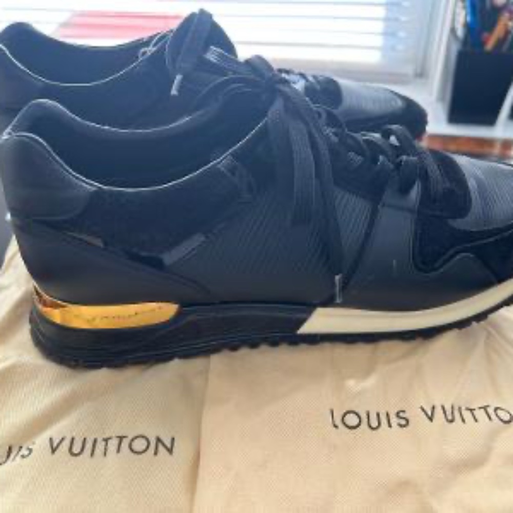 Louis Vuitton Run Away leather trainers